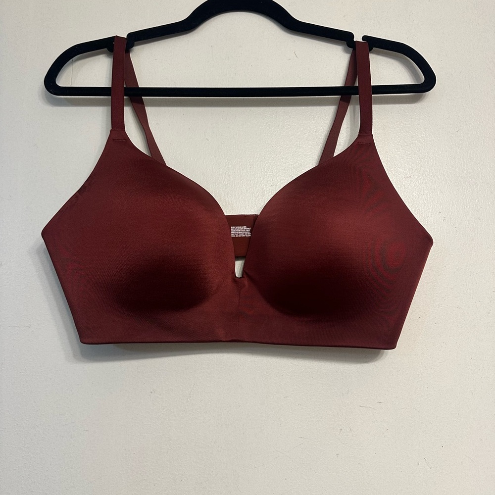 Soma Burgundy wireless push up bra
